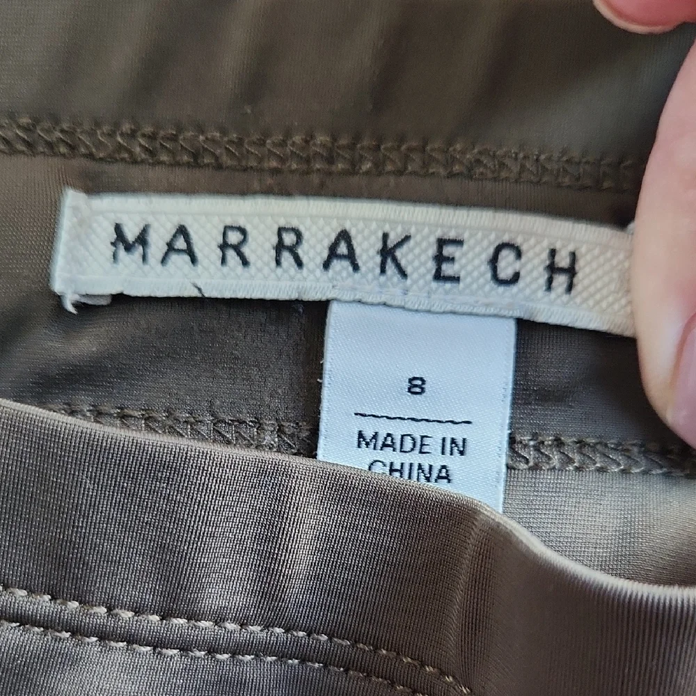 MARRAKECH Olive Camo Track Joggers with Drawstring Waist - Picture 2 of 5